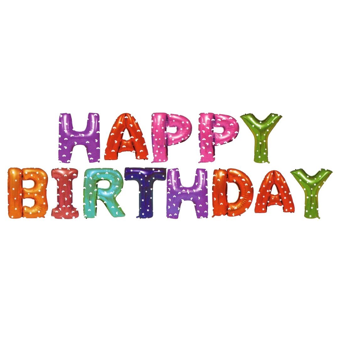 Happy Birthday Folyo Balon Renkli