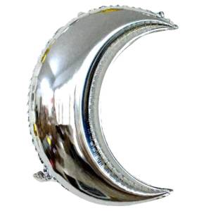 Yarım Ay Folyo Balon Gümüş