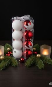 Yılbaşı Ağaç Süsü Top Lüx Karışık 6449-8