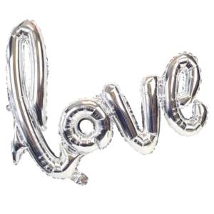 Folyo Balon Love Gümüş