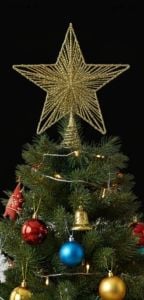 Yılbaşı Çam Ağacı Tepeliği Metal Büyük 6449-35