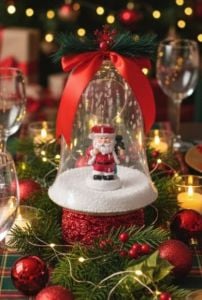 Yılbaşı Işıklı Kar Küresi Müzik Kutusu 25 Cm 6916-5