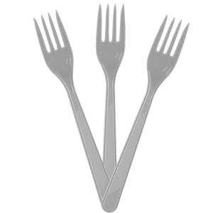 Kullan At Çatal Gümüş 10 Adet