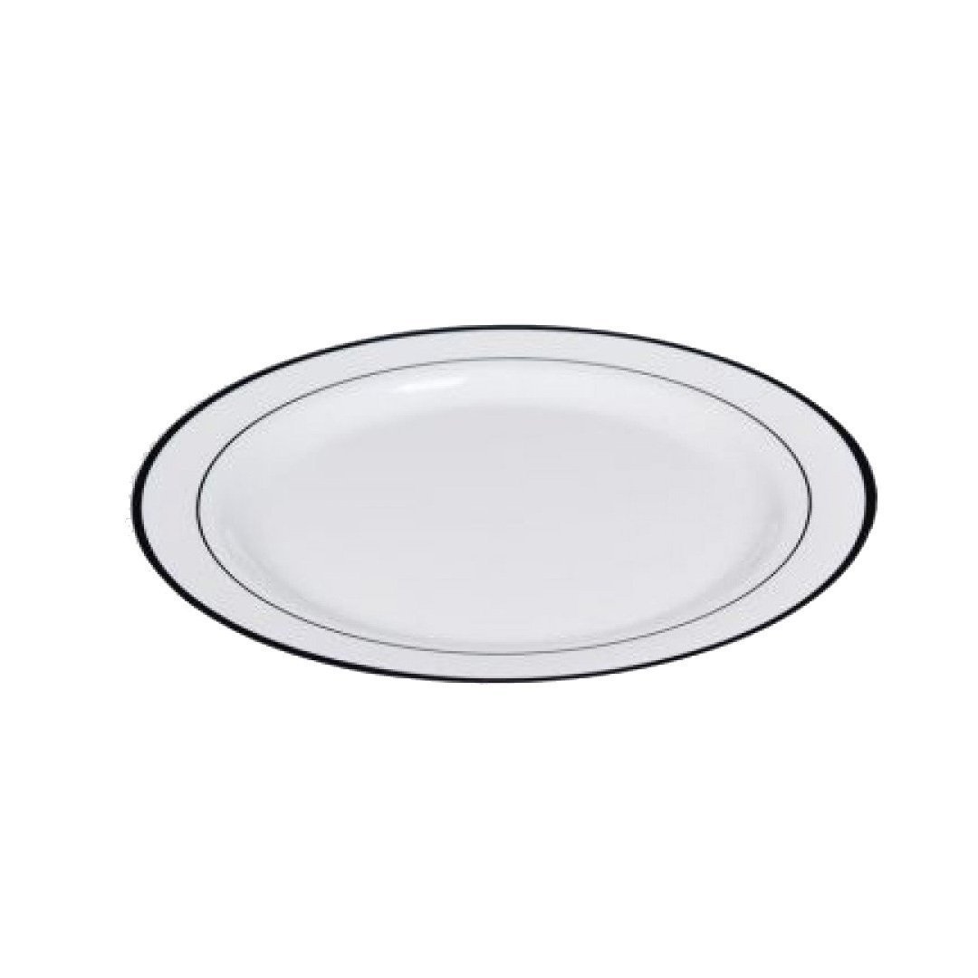 Partipan Porselen Görünümlü Yaldızlı Plastik Tabak 18 cm