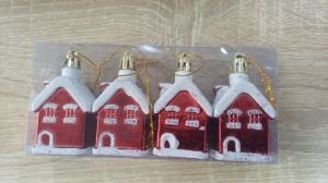 Yılbaşı Ağaç Süsü Ev 4'lü 6421-31