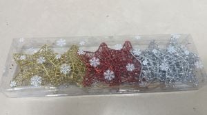 Yılbaşı Ağaç Süsü Yıldız Lüx 6'lı 6421-42