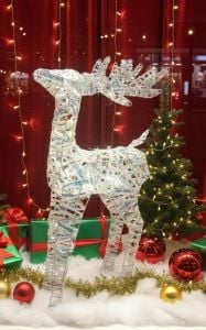 Işıklı Geyik Yılbaşı Dekor Figürü 60 cm 6449-29