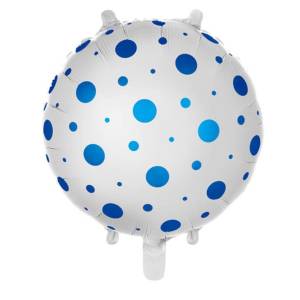 Mavi Puantiyeli Folyo Balon