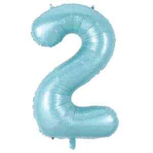 2 Rakam Folyo Balon Mavi 76 cm