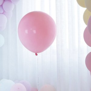 Makaron Balon Pembe 50 Adet