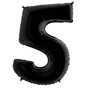 5 Rakam Folyo Balon Siyah 76 cm