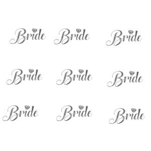 Bride Geçici Dövme Gümüş 10 Adet