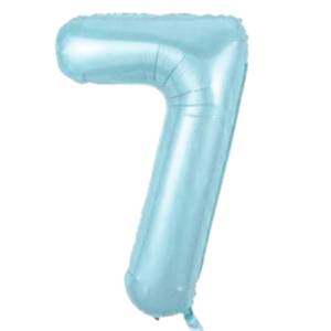 7 Rakam Folyo Balon Mavi 76 cm