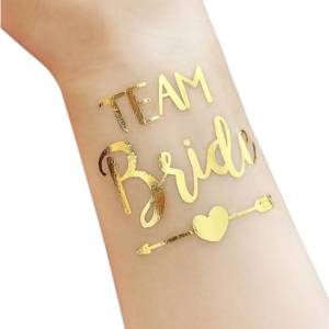 Team Bride Geçici Dövme Gold 10 Adet