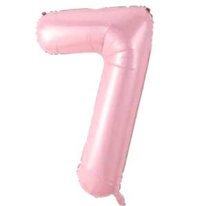 7 Rakam Folyo Balon Pembe 76 cm