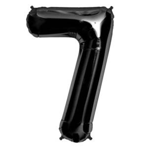 7 Rakam Folyo Balon Siyah 76 cm