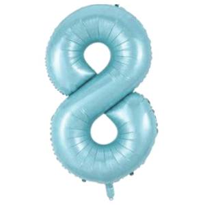 8 Rakam Folyo Balon Mavi 76 cm