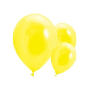Metalik Balon Sarı 50 Adet