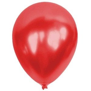 Metalik Balon Kırmızı 100 Adet