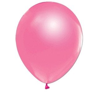 Metalik Balon Pembe 100 Adet