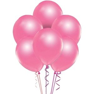 Metalik Balon Pembe 100 Adet