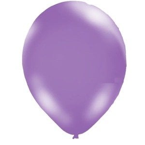 Metalik Balon Lila 100 Adet