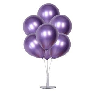 Metalik Balon Lila 100 Adet