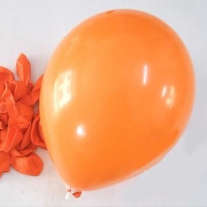 Metalik Balon Turuncu Renk 100 Adet