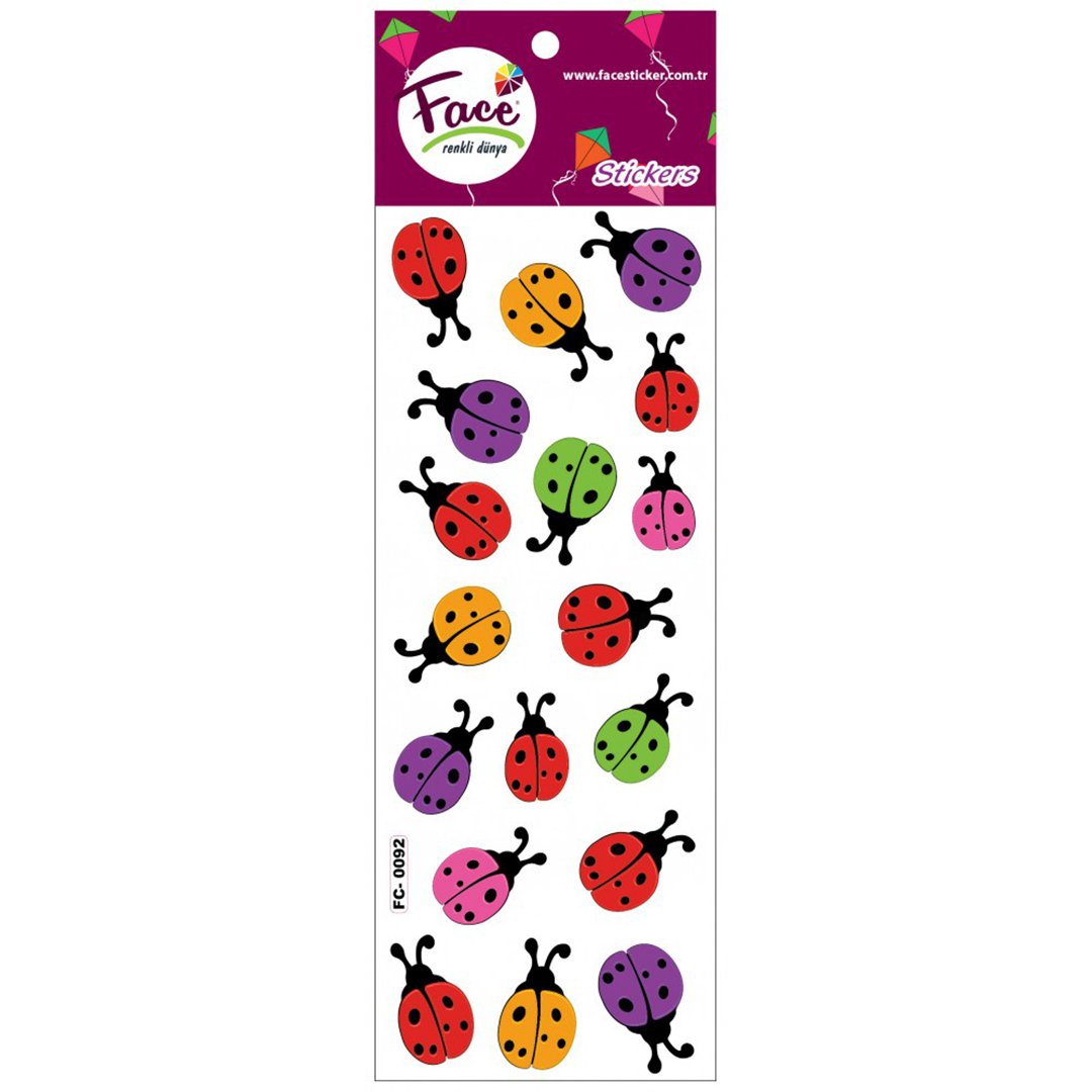 Uğur Böceği Renkli Sticker