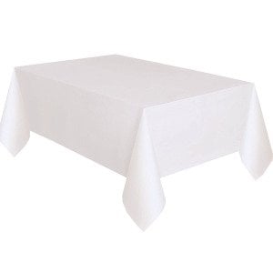 Beyaz Plastik Masa Örtüsü