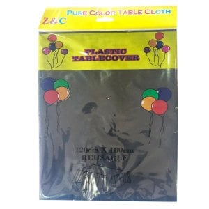 Siyah Plastik Masa Örtüsü