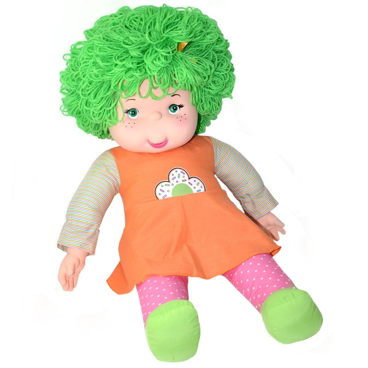 Bez Gökkuşağı Bebekleri 70 Cm Yeşil Renk