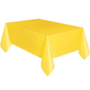 Sarı Plastik Masa Örtüsü