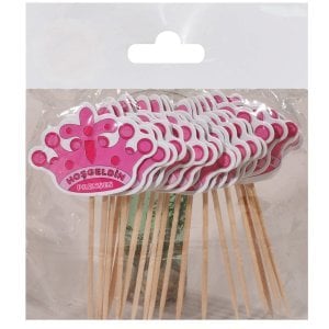 Hoşgeldin Prenses Kürdan Pembe 20'li