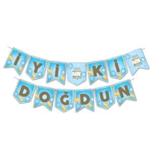 Mavi Gold İyi Ki Doğdun Banner