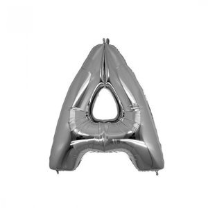 A Harfi Gümüş Folyo Balon 40 cm