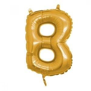 B Harfi Folyo Balon Altın 100 cm