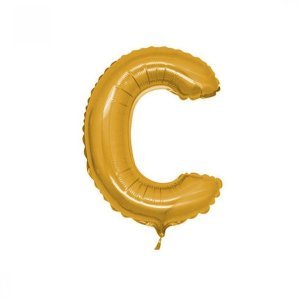 C Harfi Folyo Balon Altın 40 cm