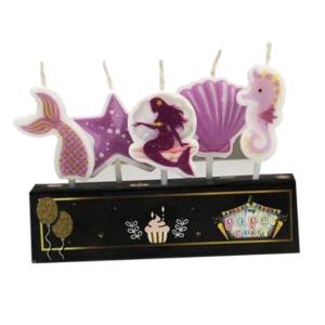 Deniz Kızı Pasta Mumu 5 Adet