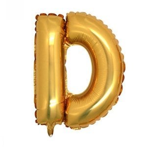 D Harfi Folyo Balon Altın 100 cm