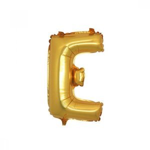 E Harfi Folyo Balon Altın 40 cm
