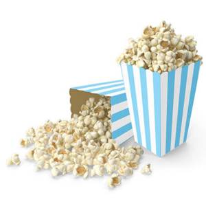 Çizgili Mısır Kutusu Mavi 8 Adet