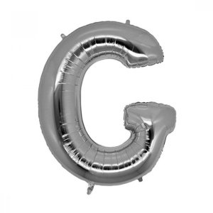 G Harfi Gümüş Folyo Balon 100 cm