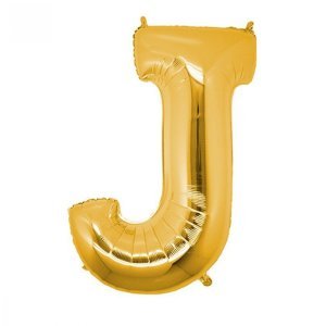 J Harfi Altın Folyo Balon 100 cm
