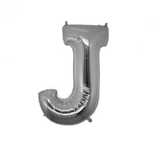 J Harfi Gümüş Folyo Balon 40 cm